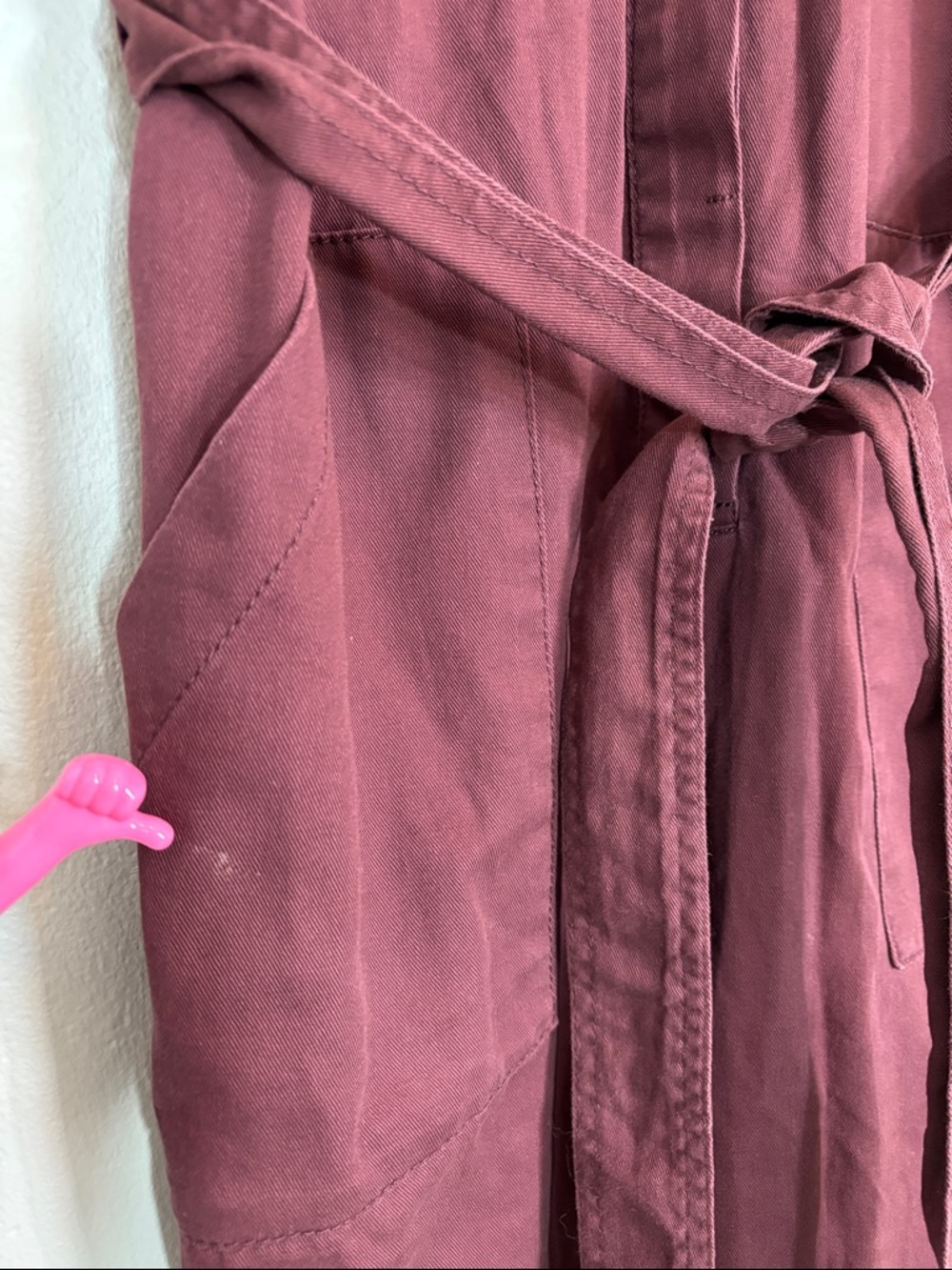 Old Navy Short-Sleeve Utility Jumpsuit in Burgundy/Wine color - Picture 8 of 10